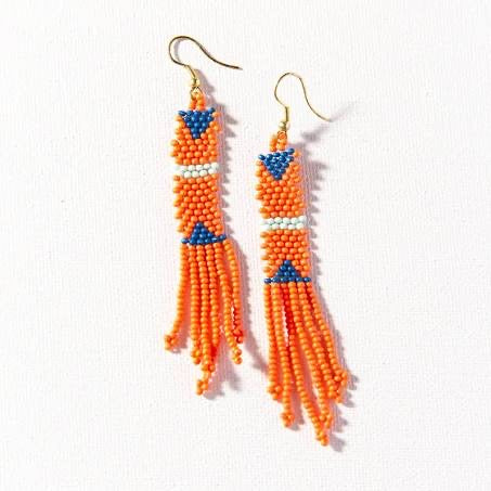 Seed Bead Petite Fringe Earrings