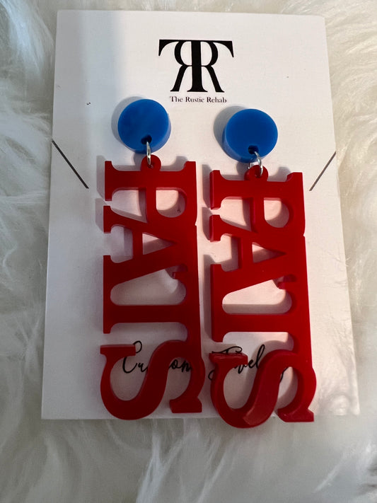 School spirit earrings