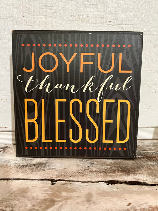 Joyful Thankful Blessed