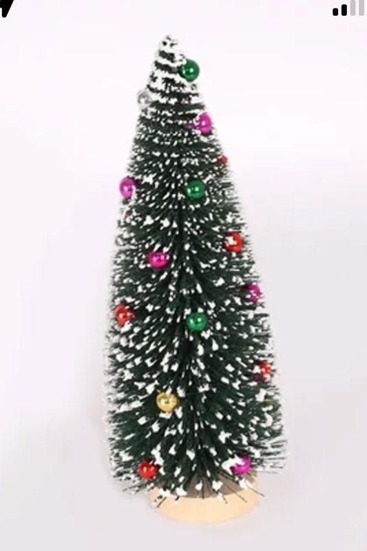 Vintage inspired bottle brush tree