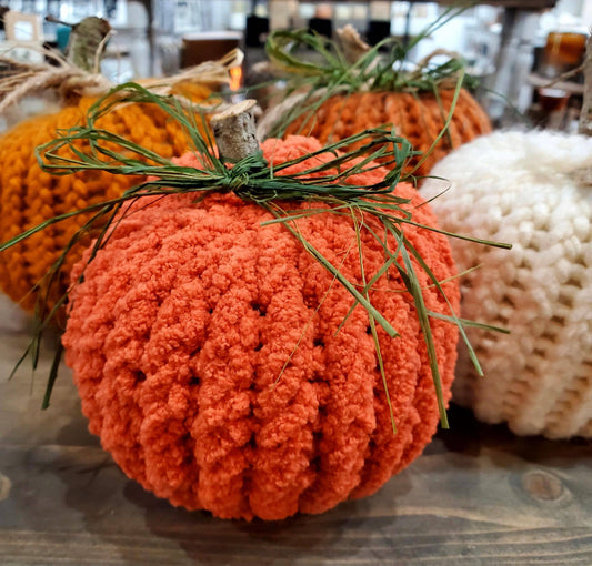 Knitted pumpkins