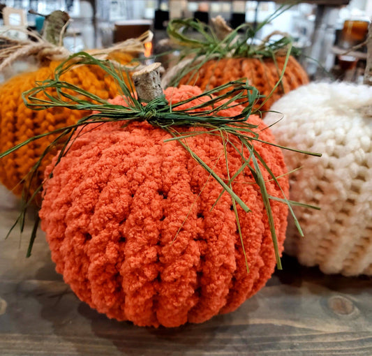 Knitted pumpkins