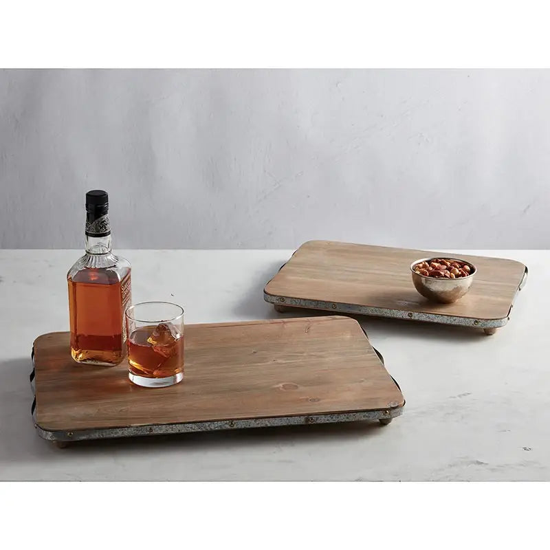 Rectangle wooden tray large